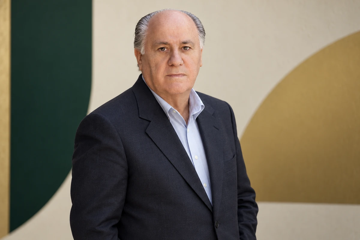Portrait éditorial généré de Amancio Ortega