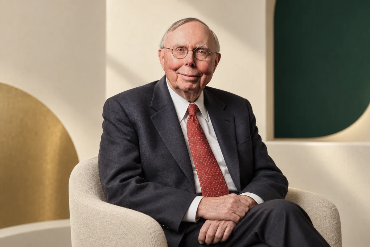 Portrait éditorial généré de Charlie Munger