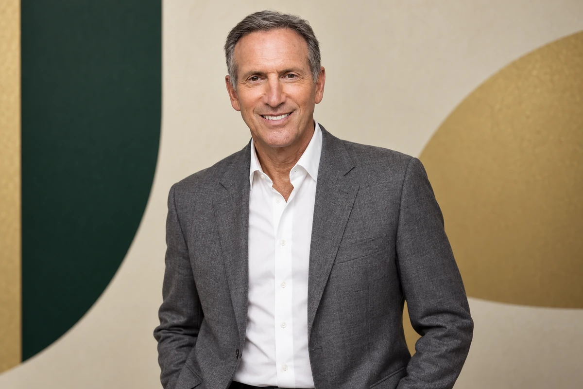 Portrait éditorial généré de Howard Schultz
