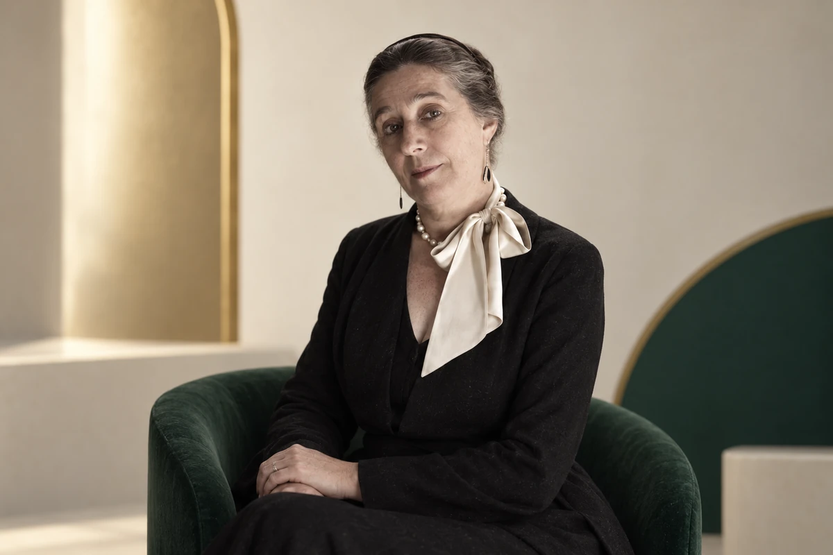 Portrait éditorial généré de Jeanne Lanvin