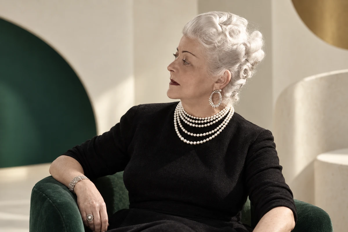 Portrait éditorial généré de Nina Ricci