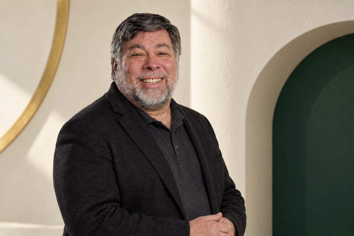 Portrait éditorial généré de Steve Wozniak